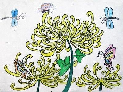不与群芳争列，艳与百花凋后
