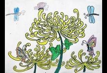 不与群芳争列，艳与百花凋后